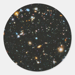 Stars in Space - Hubble Ultra Deep Field Classic Round Sticker