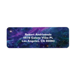 Stars in Tarantula Nebula Blue Hue, ZGOS, Address Return Address Label