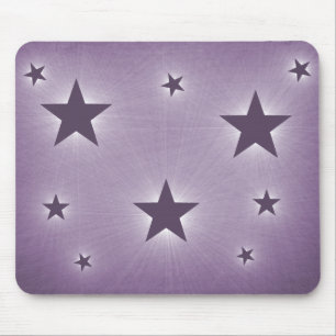 Stars in the Night Sky Mousepad, Purple Mouse Pad