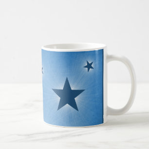 Stars in the Night Sky Mug, Blue Coffee Mug
