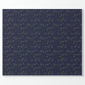 stars in the sky night wrapping paper (Flat)