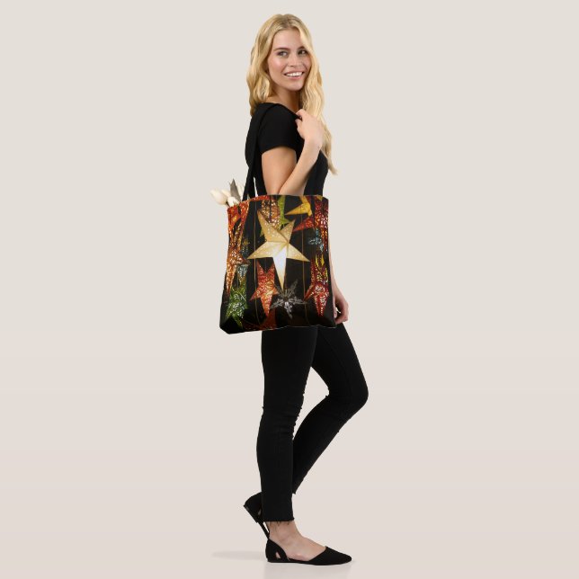 Stars in the window tote bag (On Model)
