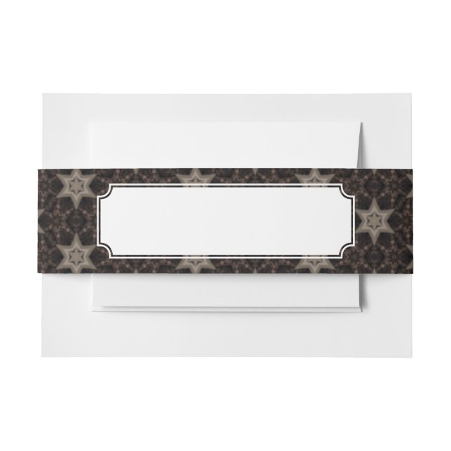 Stars Invitation Belly Band (Front Example)