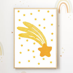 Stars Kids Room Decor Nursery Poster
