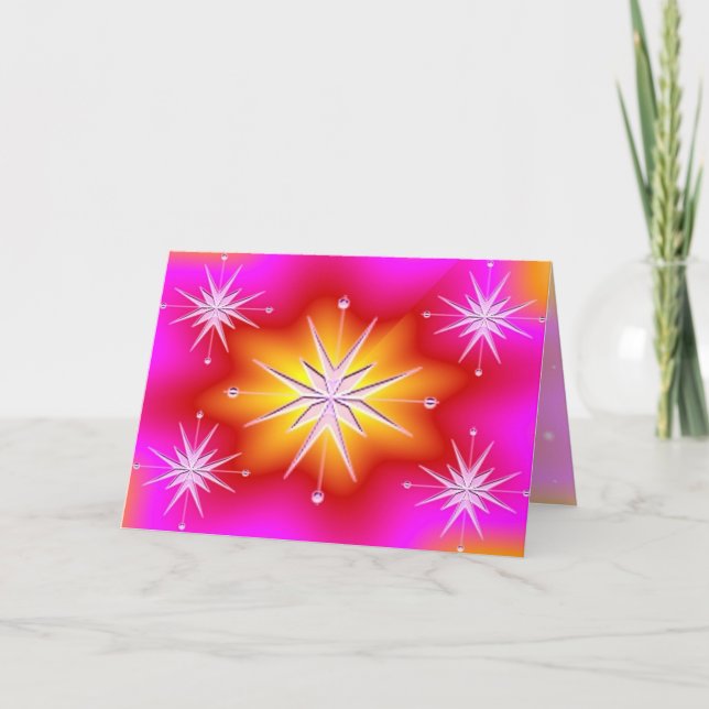 Stars Light  New Year Card (Front)
