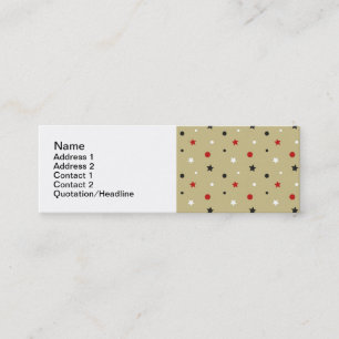 Stars Mini Business Card