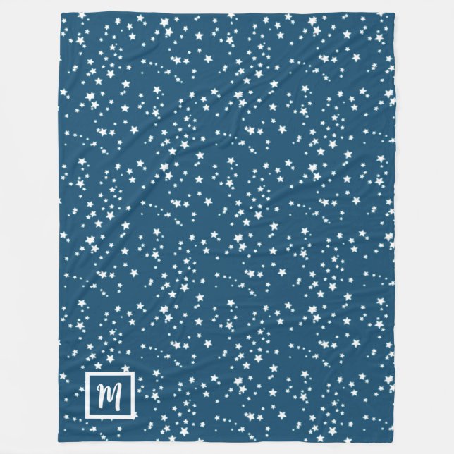Stars monogram fleece blanket (Front)