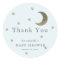 Stars & Moon Baby Shower Blue Thank You Sticker