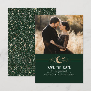 Stars Moon Celestial Save the Date Photo