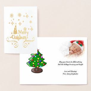 Stars, Moon, Snowflakes, and Merry Christmas, ZSSG Foil Card
