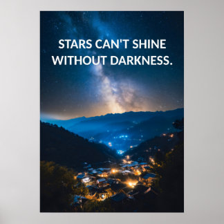 Stars Motivational Quote Poster
