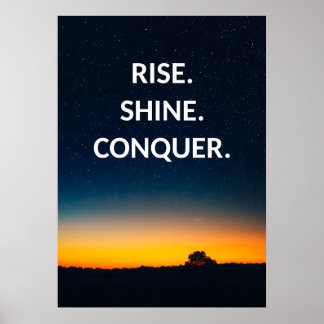 Stars Motivational Quotes Poster