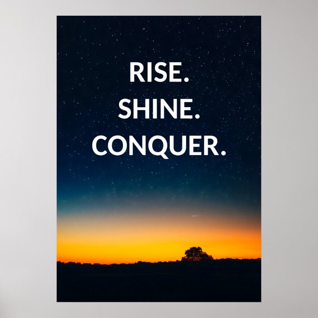 Stars Motivational Quotes Poster (Front)