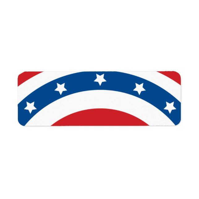 Stars n Stripes 04 - Small Rectangle Return Address Label (Front)