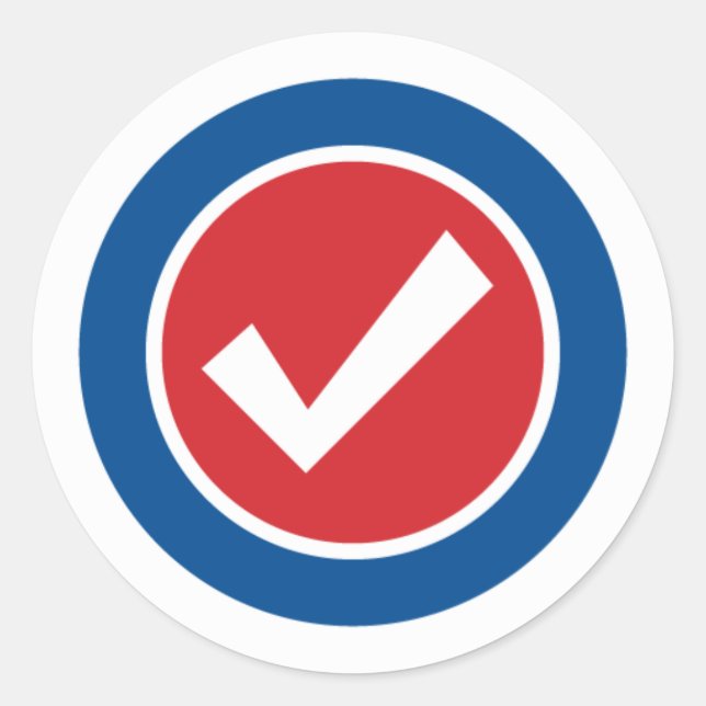 Stars n Stripes 32 - Circle Classic Round Sticker (Front)