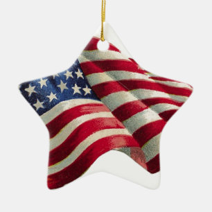 Stars N Stripes Ceramic Tree Decoration