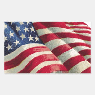 Stars N Stripes Rectangular Sticker