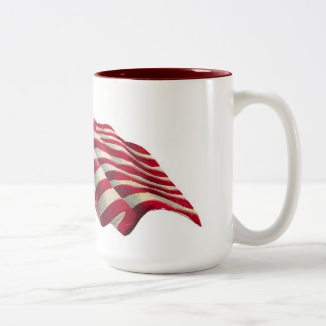 Stars N Stripes Two-Tone Coffee Mug (Right)