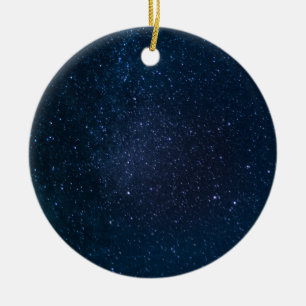 Stars night sky ceramic ornament