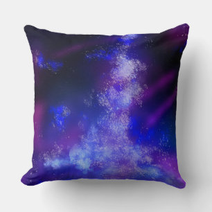 Stars Night Sky Midnight Blue Milky Way Cushion