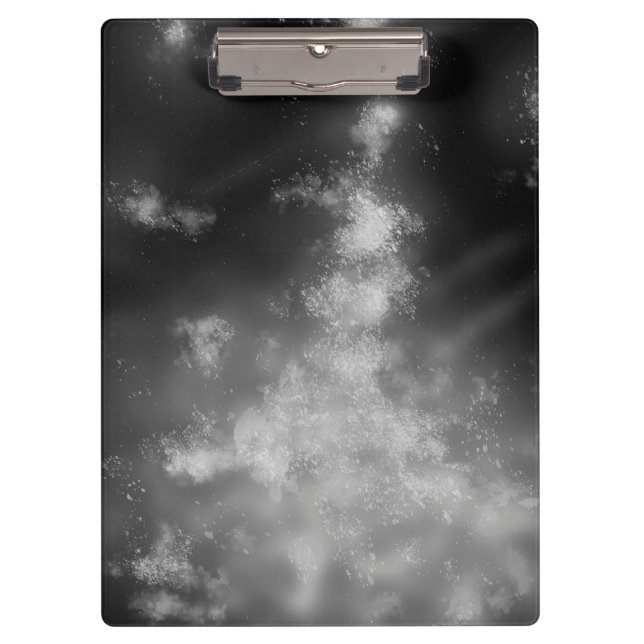 Stars Night Sky Midnight Gray Milky Way Clipboard (Front)