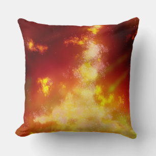 Stars Night Sky Midnight Yellow Milky Way Cushion