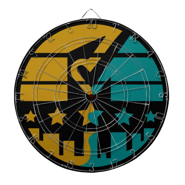 Stars of Approval - A Modern Perspective Dartboard (Front)