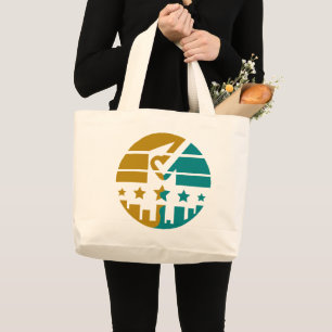 Stars of Approval - A Modern Perspective Large Tote Bag