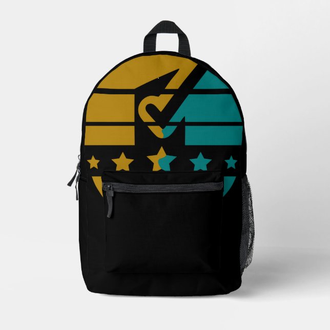 Stars of Approval - A Modern Perspective Printed Backpack (Front)