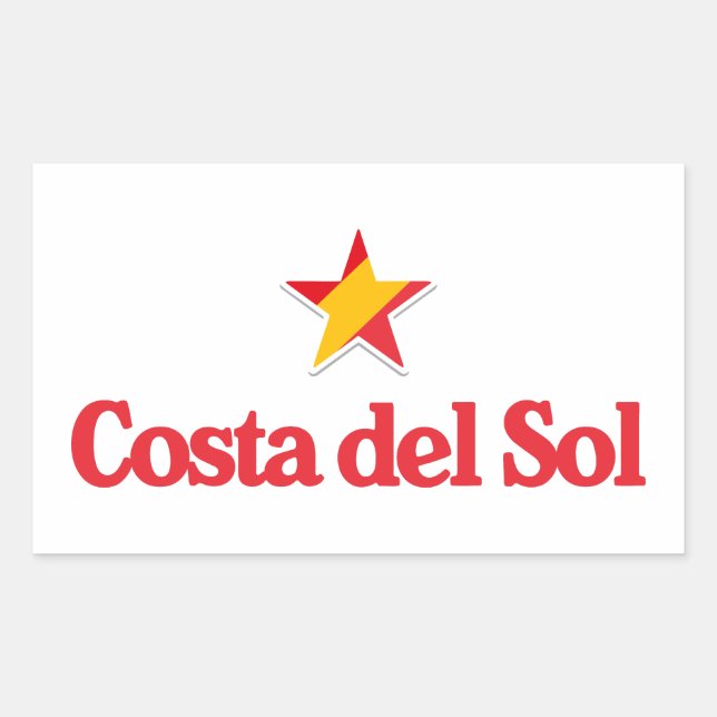 Stars of Spain – Costa del Sol Rectangular Sticker (Front)