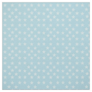 Stars on Blue Monogram or Name Custom Fabric