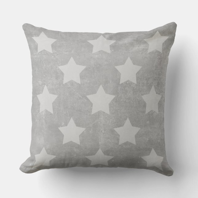 Stars on Concrete Cushion (Front)