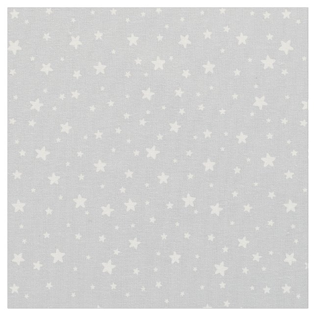 Stars on Grey Fabric (Close Up)