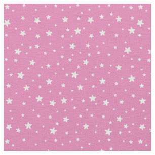 Stars on Pink Fabric