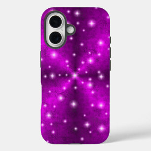 Stars on Rainbow in elephanten-skin leather optic iPhone 16 Case