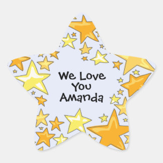 Stars on Stars Lavender Star Sticker