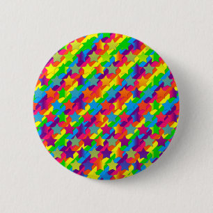 Stars on Stripes 6 Cm Round Badge