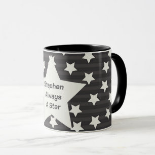 Stars Over Stripes Grey Mug