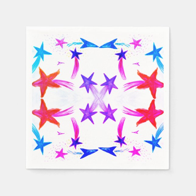 Stars paper napkins (Front)