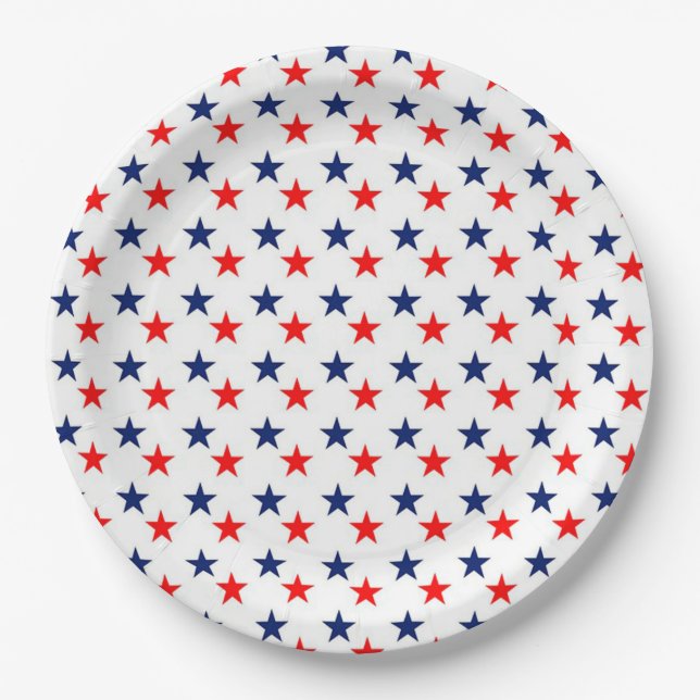 Stars Paper Plate (Front)