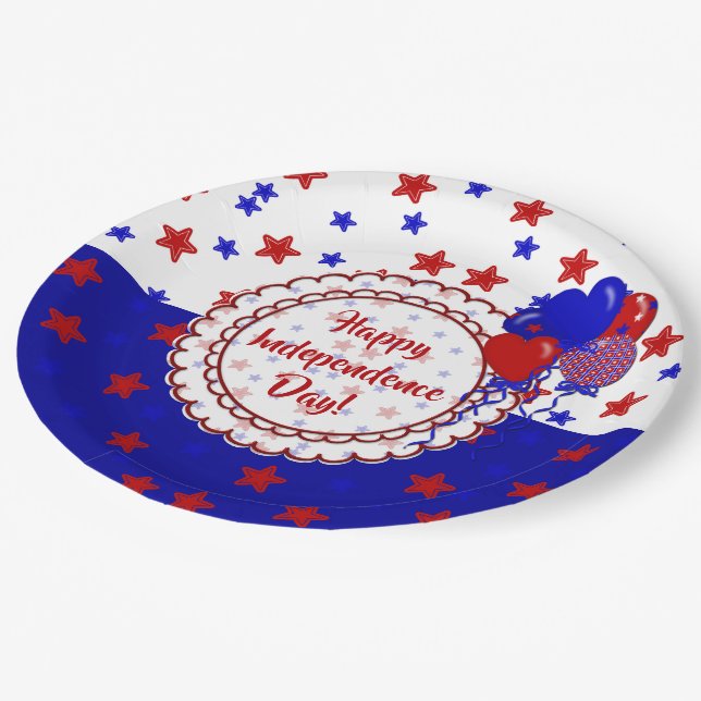 Stars-Patriotic-Paper Plates (Angled)