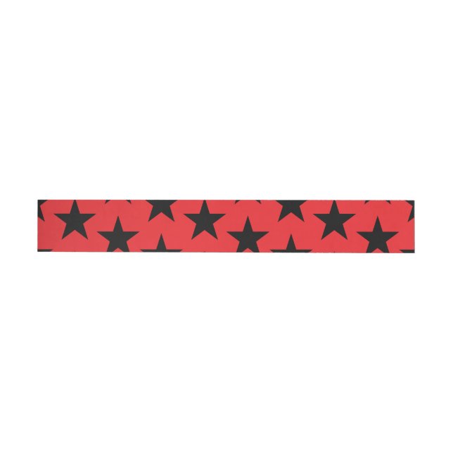 Stars Pattern 10 Wrap Around Label (Individual)