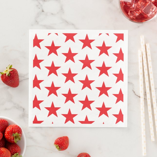 Stars Pattern 14 Napkin (Insitu)