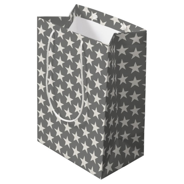 Stars Pattern 2 Medium Gift Bag (Back Angled)