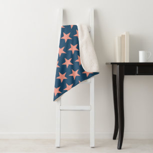 Stars Pattern 3 Sherpa Blanket