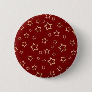Stars pattern 6 cm round badge