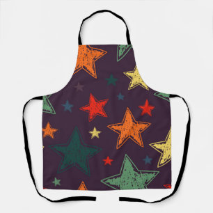 Stars pattern apron