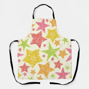 Stars pattern apron
