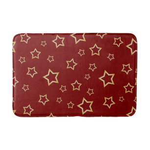 Stars pattern bath mat