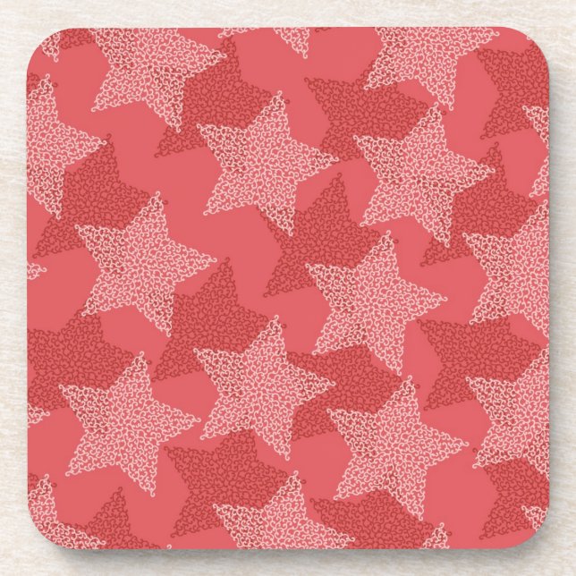 Stars pattern coaster (Front)
